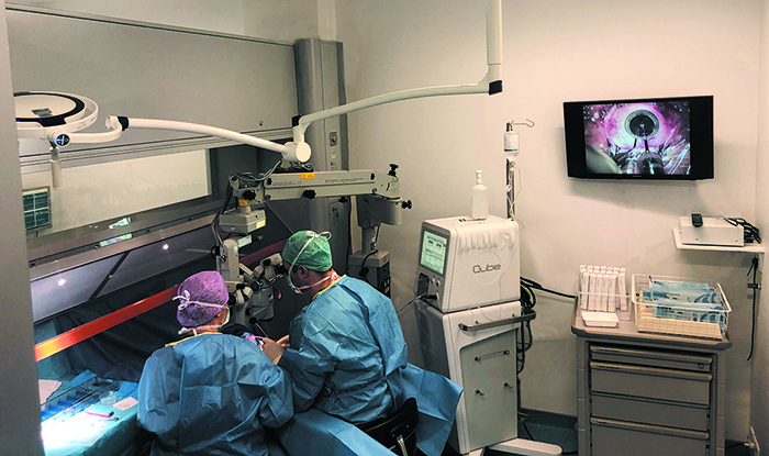 Opération de la cataracte avec le SurgiCube ®